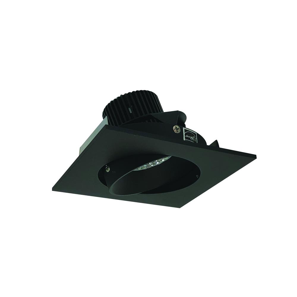4" Iolite LED Square Adjustable Cone Reflector, 800lm / 14W, 5000K, Black Reflector / Black