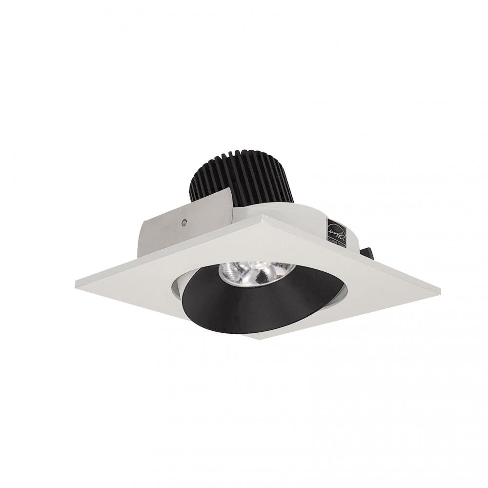 4" Iolite LED Square Adjustable Cone Reflector, 10-Degree Optic, 800lm / 12W, 2700K, Black