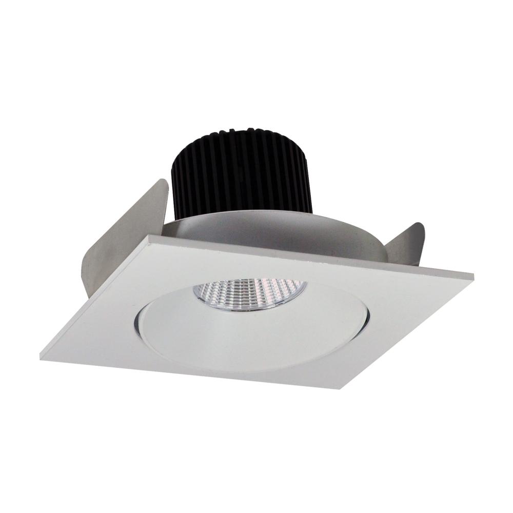 4" Iolite LED Square Adjustable Cone Reflector, 1000lm / 14W, 3500K, White Reflector / White