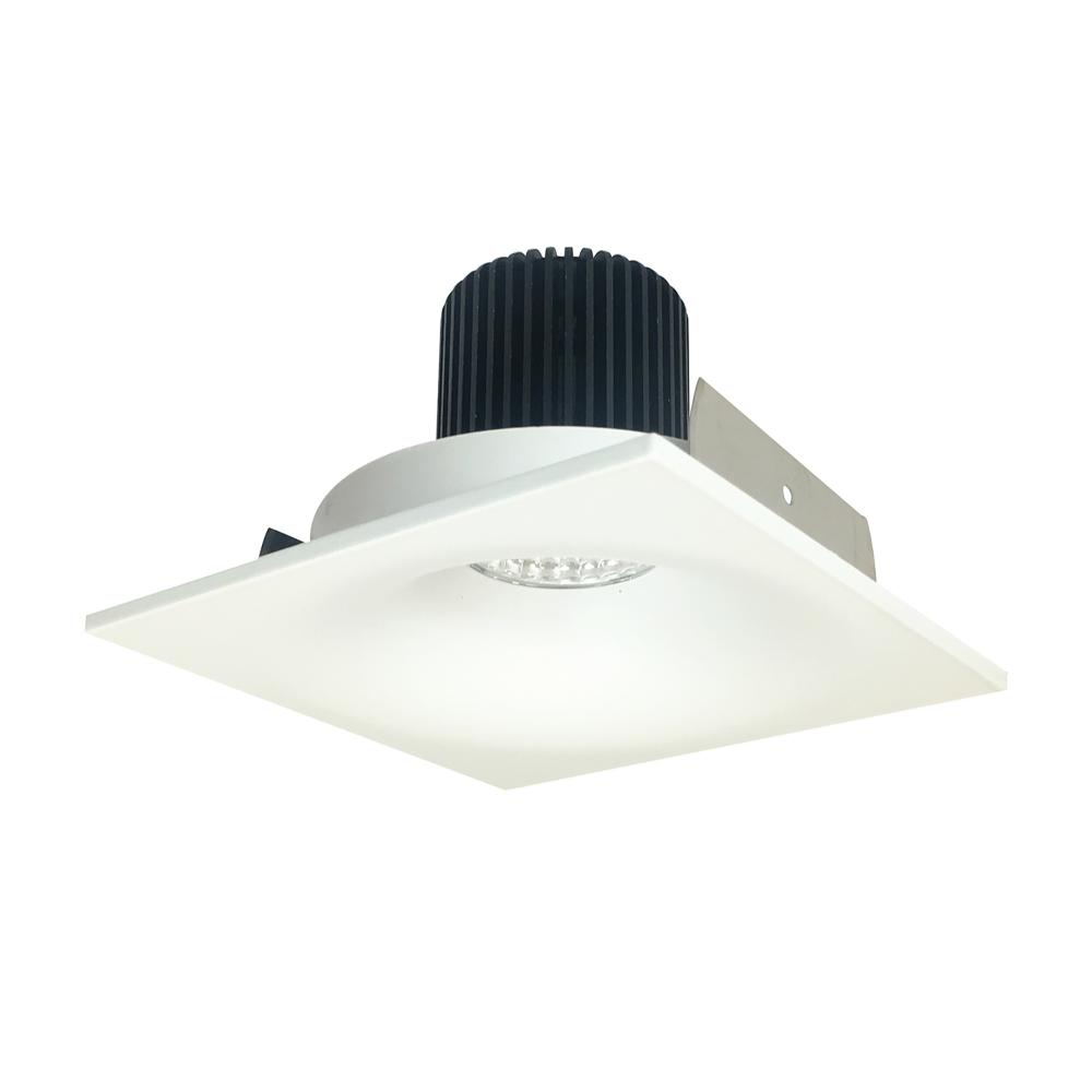 4" Iolite LED Square Bullnose, 800lm / 14W, 5000K, Matte Powder White Finish