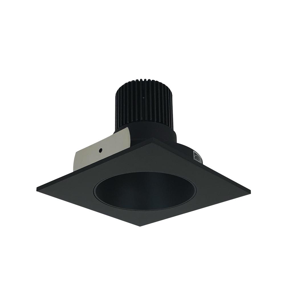 4" Iolite LED Square Reflector with Round Aperture, 1000lm / 14W, 5000K, Black Reflector / Black