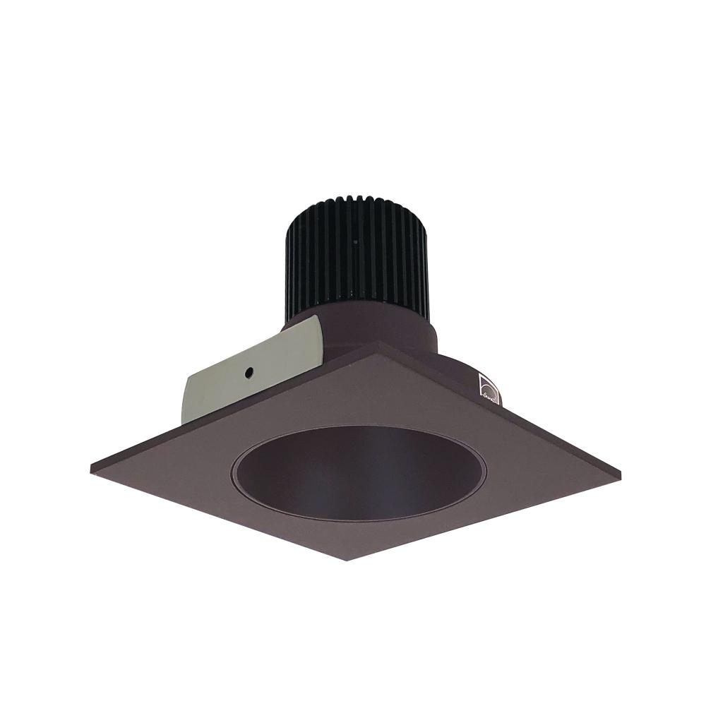4" Iolite LED Square Reflector with Round Aperture, 10-Degree Optic, 850lm / 12W, 3000K, Bronze