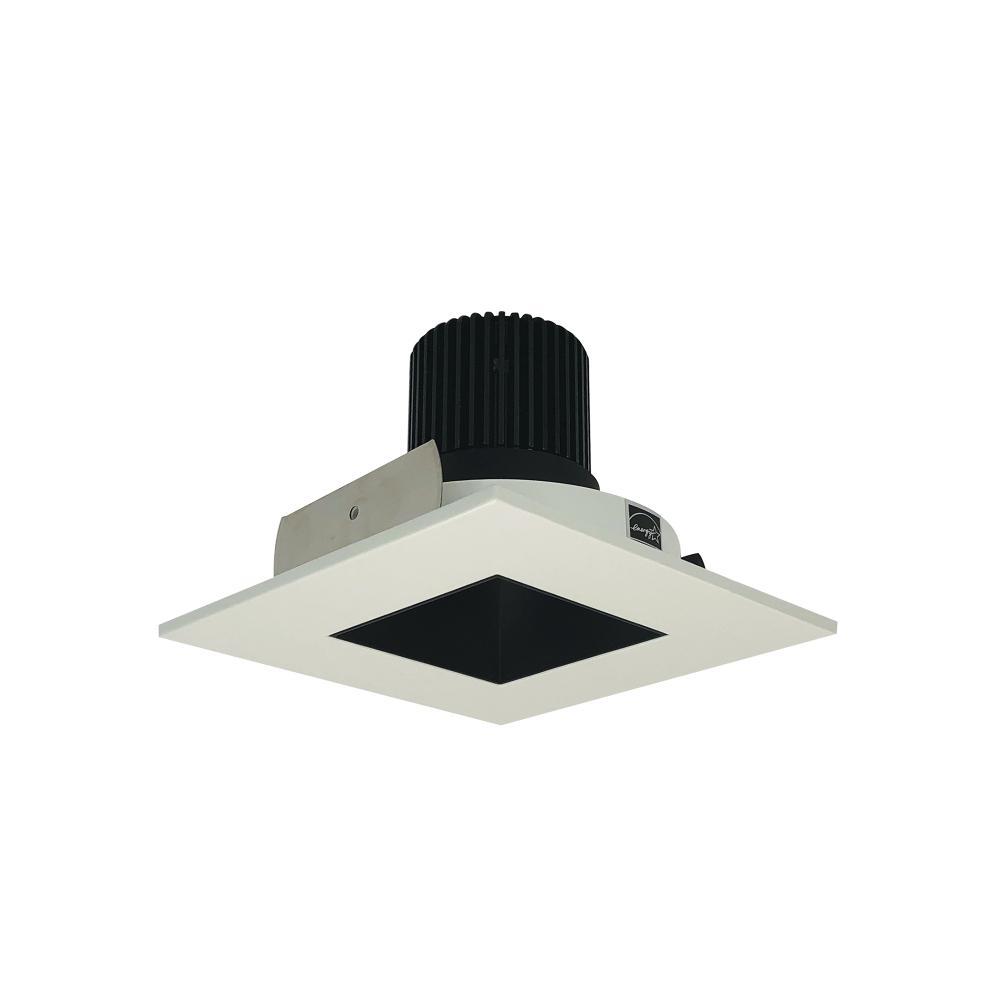 4" Iolite LED Square Reflector with Square Aperture, 10-Degree Optic, 850lm / 12W, 2700K, Black