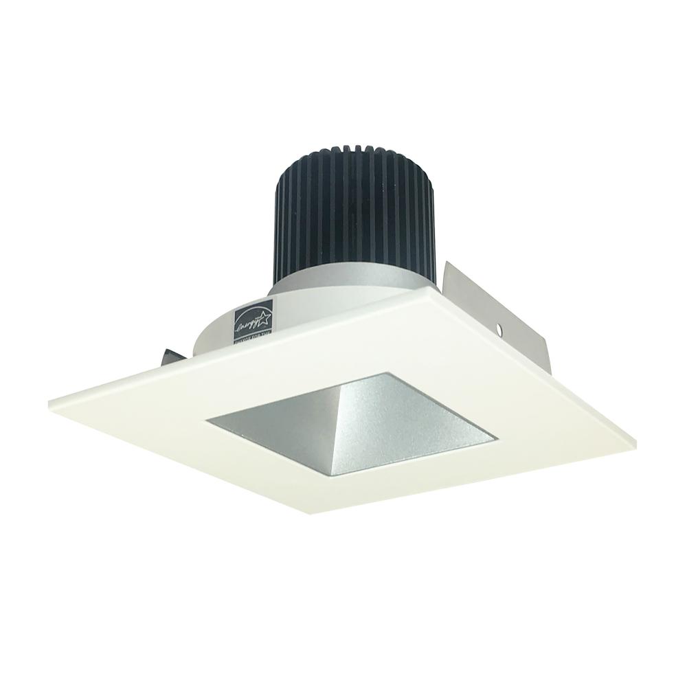 4" Iolite LED Square Reflector with Square Aperture, 1000lm / 14W, 3500K, Haze Reflector / White