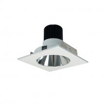 Nora NIO-4SNDC40XCMPW/10 - 4" Iolite LED Square Reflector with Round Aperture, 1000lm / 14W, 4000K, Specular Clear