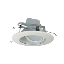 Nora NLCBC-66930XMPWEM - 6" Cobalt Adjustable LED Retrofit, 1200lm / 14W, 3000K, Matte Powder White Reflector / Matte