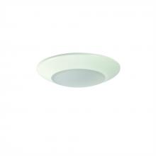 Nora NLOPAC-R4509T2427W - 4" AC Opal LED Surface Mount, 700lm / 10.5W, 2700K, White finish