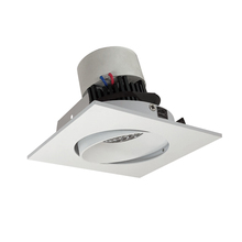 Nora NPR-4SC30XMPW - 4" Pearl LED Square Adjustable Cone Retrofit, 1000lm / 12W, 3000K, Matte Powder White Reflector