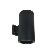 Nora NYLS3-6W1L435NP01BBB - 6" Sapphire III Wall Mount Black Cylinder, Black Reflector/Black Flange, 120V; Phase Dimming,