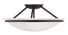 Livex Lighting 4824-04 - 3 Light Black Ceiling Mount