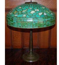 Meyda Blue 129287 - ORIGINAL TIFFANY TURNING LEAF TABLE LAMP