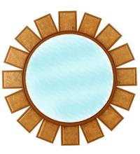 Meyda Blue 35749 - 36"W SOL MIRROR