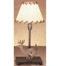 Meyda Blue 49799 - 13"H Lone Deer Faux Leather Accent Lamp