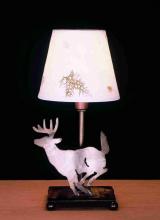 Meyda Blue 50611 - 13" High Lone Deer Faux Leather Accent Lamp