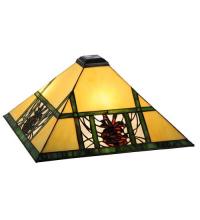 Meyda Blue 50902 - 14" Square Pinecone Ridge Shade