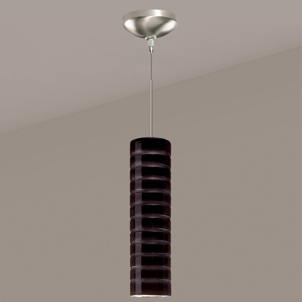 Strata Low Voltage Mini Pendant Black Gloss (12V Dimmable MR16 LED (Bulb included))