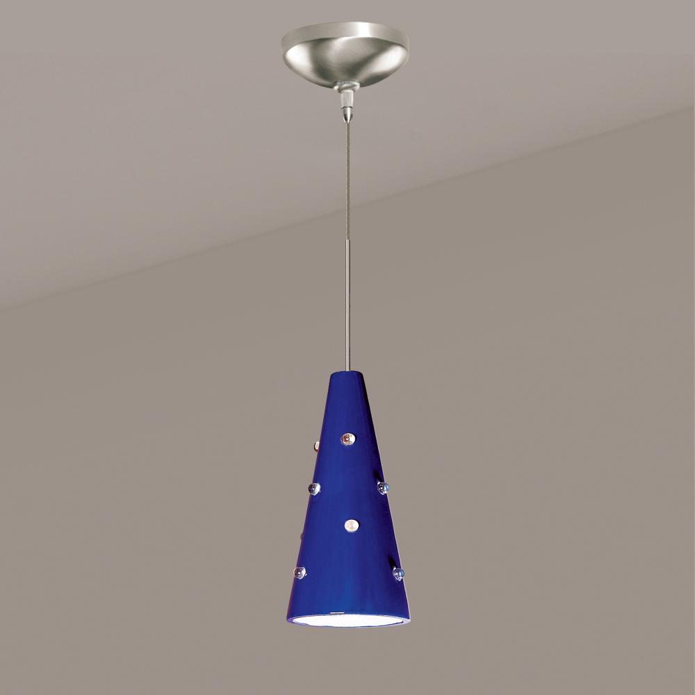 Wizard Low Voltage Mini Pendant Cobalt Blue (12V Dimmable MR16 LED (Bulb included))