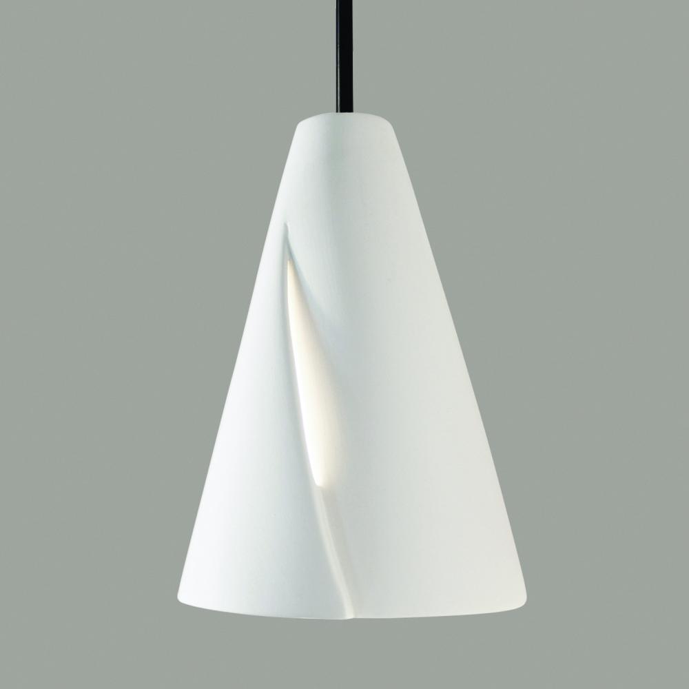 Whirl Mini Pendant: Gunmetal (Black Cord & Canopy)