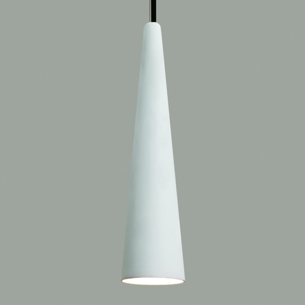 Iconic Mini Pendant : Monaco Red (Black Cord & Canopy)