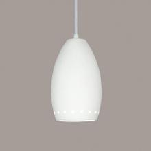 A-19 P1503-A13-BCC - Grenada Pendant: Hurricane Blue (Black Cord & Canopy)