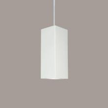 A-19 P1801-A14-WCC - Timor Pendant: Hawaiian Blue (White Cord & Canopy)