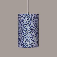 A-19 PM20307-CB-WCC - Impact Pendant Cobalt Blue (White Cord & Canopy)