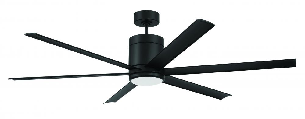 65 " Ceiling Fan w/Blades & LED Light Kit, Wet Rated