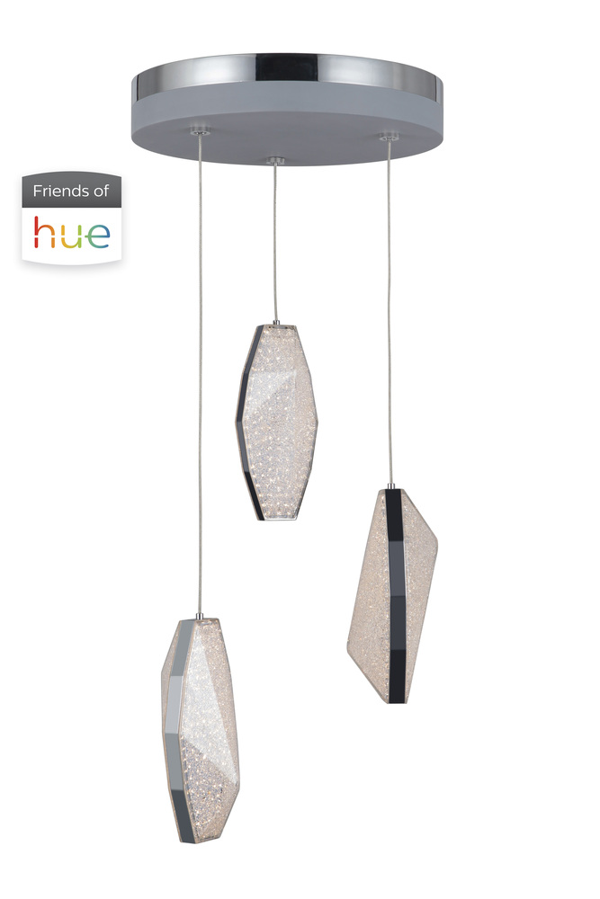 LED Pendant w/integrated hue technology