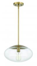 Craftmade 56894-SB - 1 Light Large Oval Pendant with Clear Glass