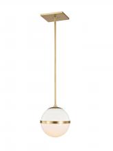 Crystorama 2107-AG - Brian Patrick Flynn for Crystorama Truax 1 Light Aged Brass Mini Pendant