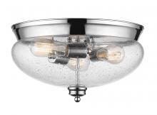 Z-Lite 722F3-CH - 3 Light Flush Mount