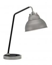 Toltec Company 59-GPMB-427-GP - Desk Lamp, Graphite & Matte Black Finish, 7" Graphite Double Bubble Metal Shade