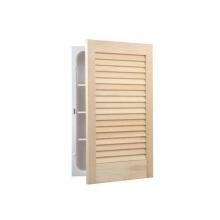 Broan-Nutone 609 - Basic Louver Door, Recessed, 16 in.W x 26 in.H, Unfinished Pine.