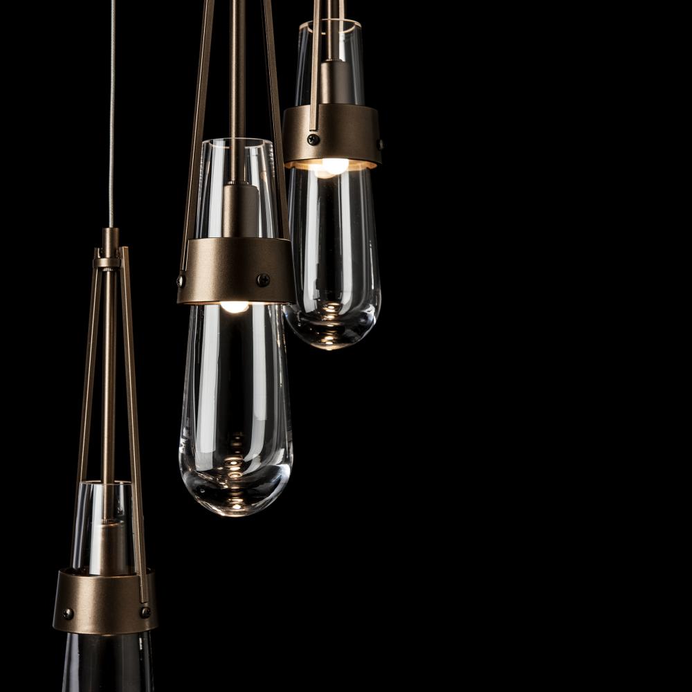 Link 5-Light Clear Glass Pendant