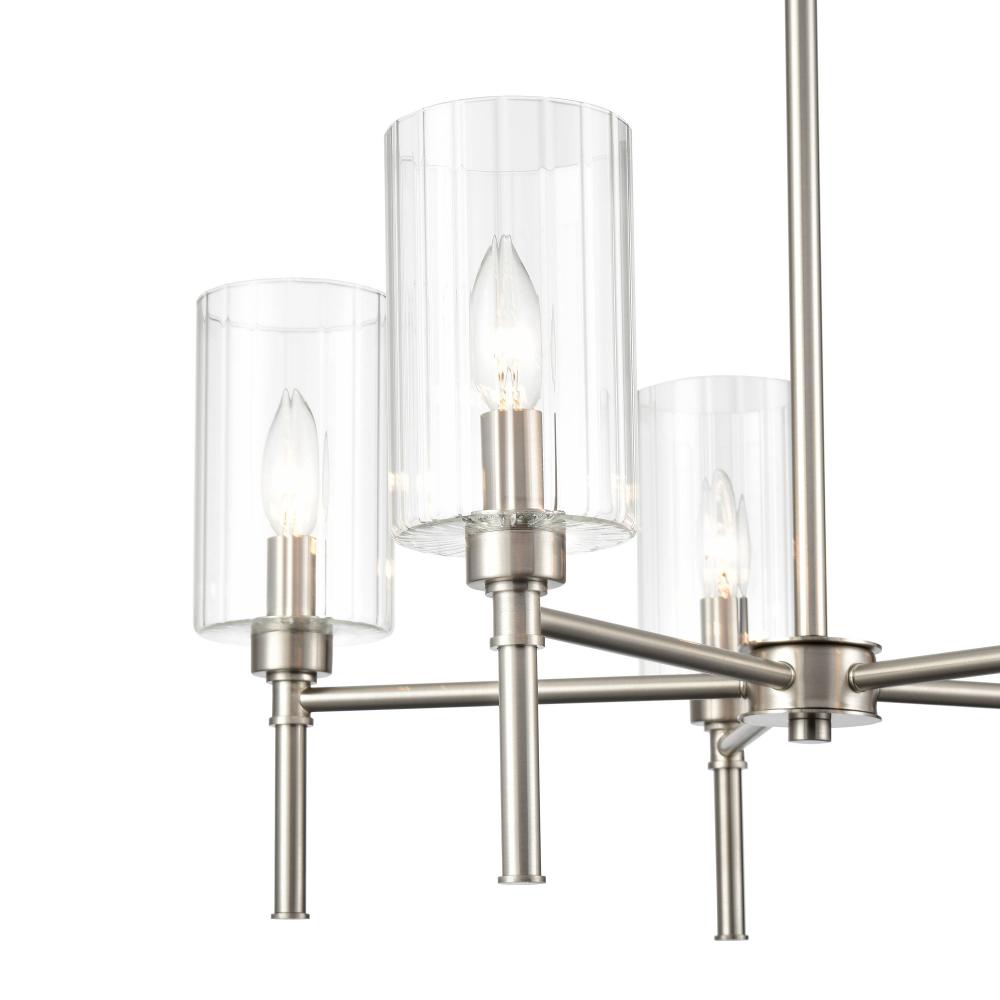 Chastine 24" Wide 5-Light Chandelier - Matte Black