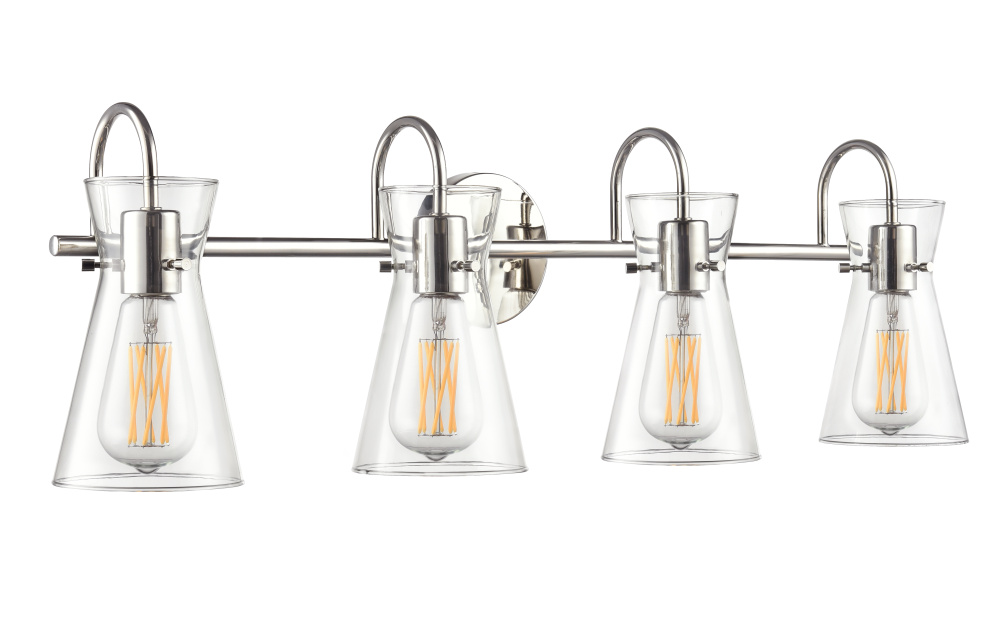 Camellia 30.75" Wide 4-Light Vanity - Polished Nickel