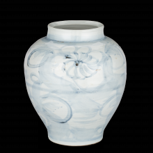 Currey 1200-0844 - Ming-Style Countryside Medium Preserve Pot